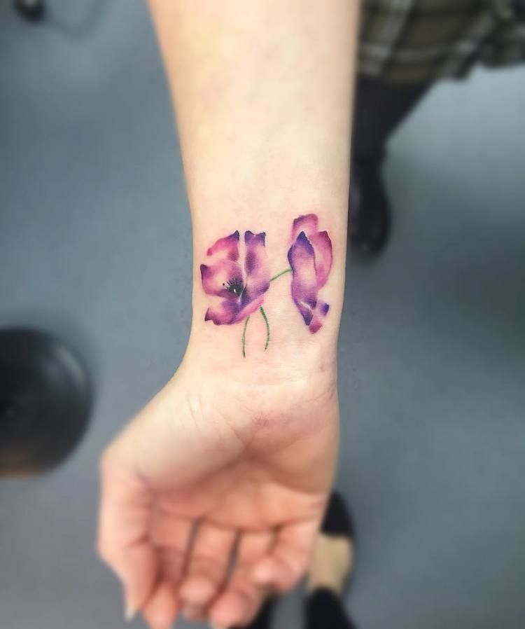 10 Beautiful Violet Tattoo Designs And Meanings Tattooadore