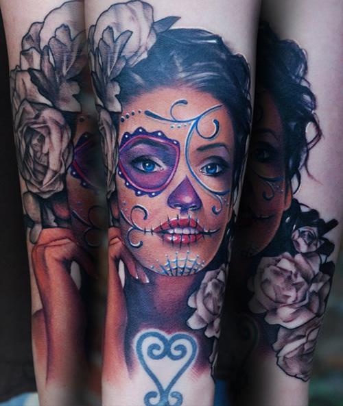 100 Best Candy Skull Girl Tattoo Ideas Skull Girl Tattoo Girl