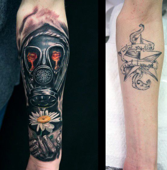 100 Gas Mask Tattoo Designs For Men Breath Of Fresh Ideas