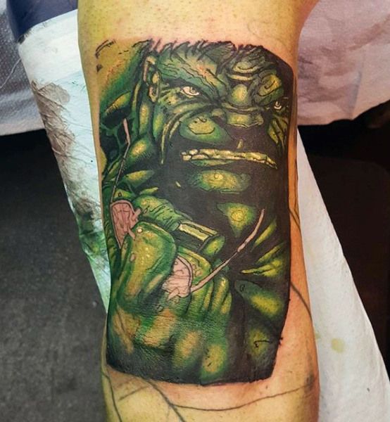 100 Incredible Hulk Tattoos For Men Gallant Green Design Ideas