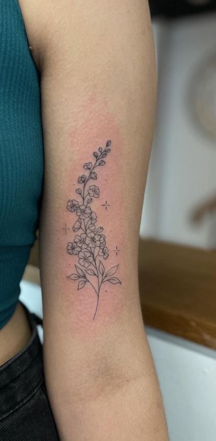 100 Meaningful Larkspur Tattoo Designs Artofit