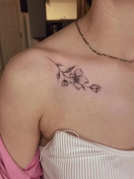 101 Best Flower Collarbone Tattoo Ideas That Will Blow Your Mind