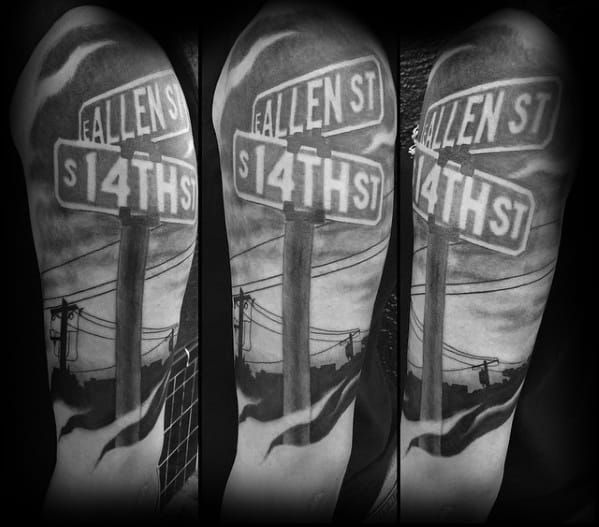 101 Best Street Sign Tattoo Ideas That Will Blow Your Mind