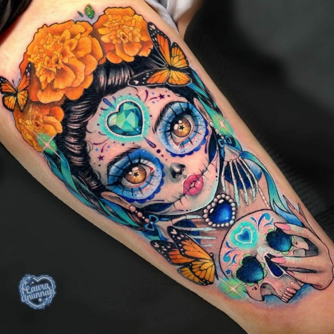 101 Best Sugar Skull Girl Tattoo Ideas That Will Blow Your Mind Outsons