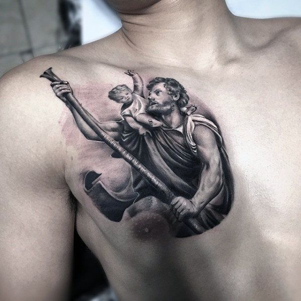 11 St Christopher Tattoo Ideas Ideas In 2021