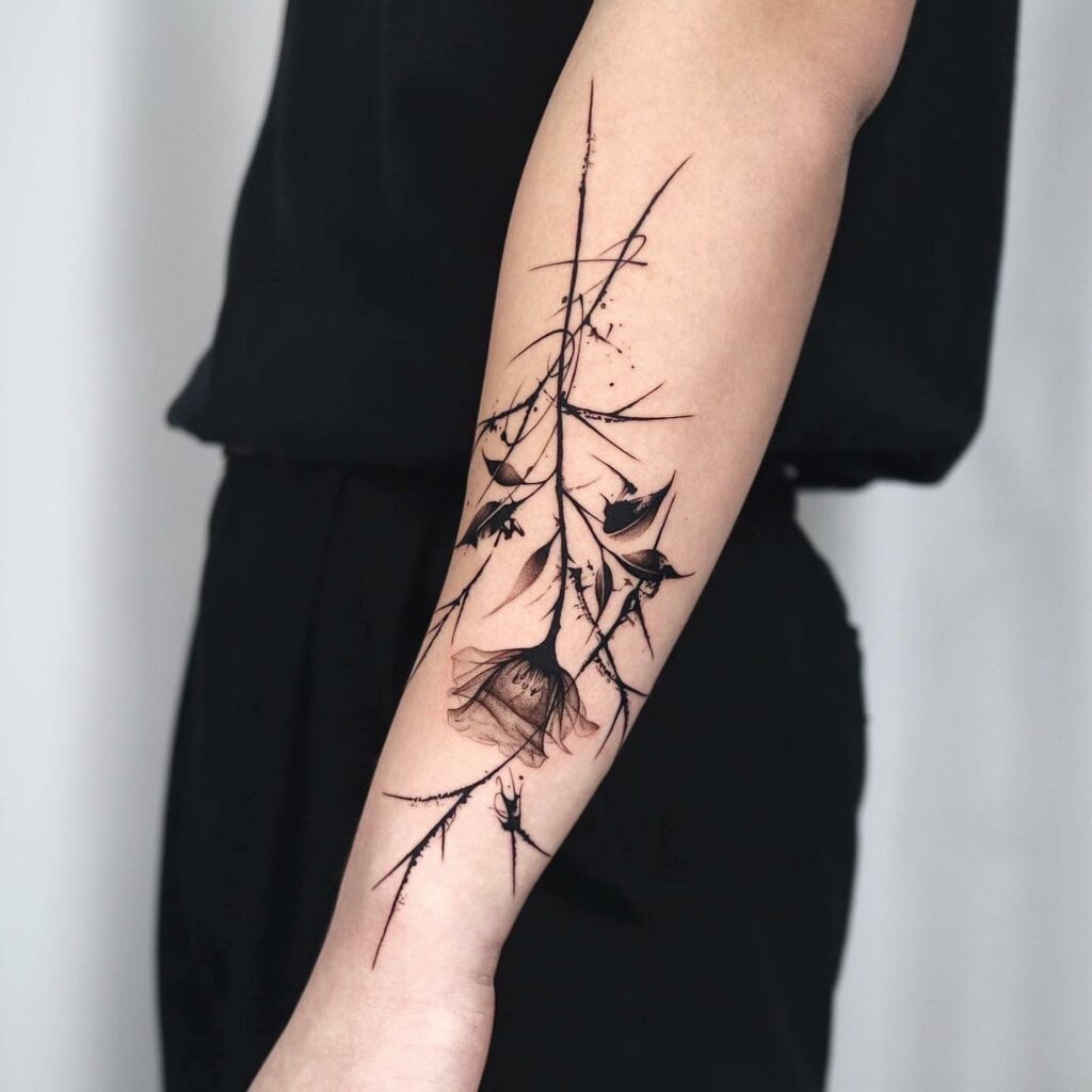 12 Rose With Thorns Tattoo Ideas To Inspire You