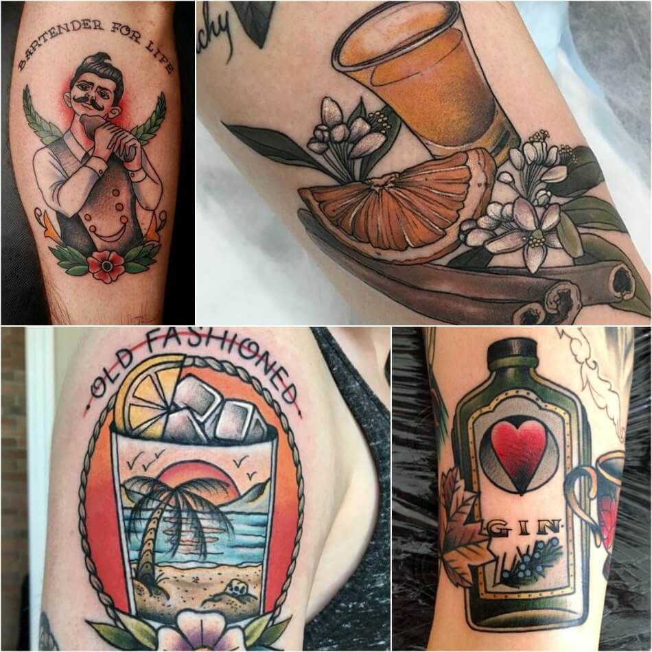 12 Tattoos For Bartenders Ideas Tattoos Bartender Tattoo Styles