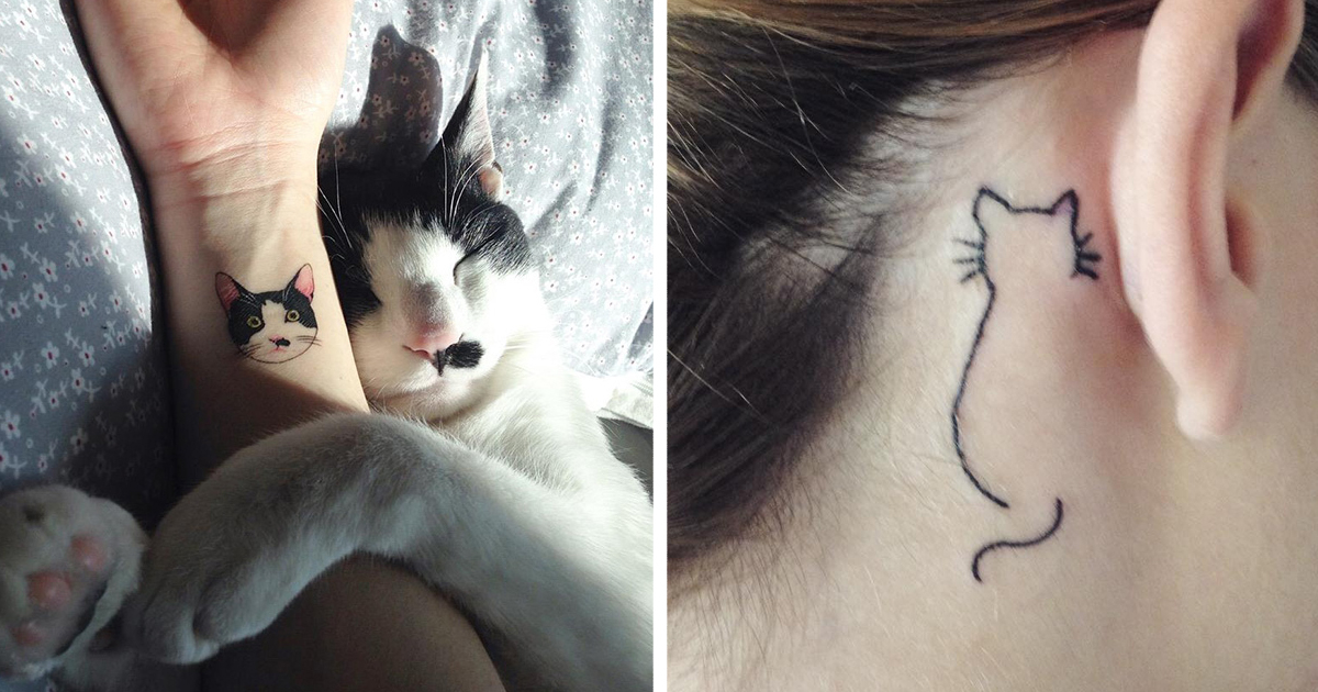 15 Purrfect Tattoos For Cat Lovers Stuff Happens