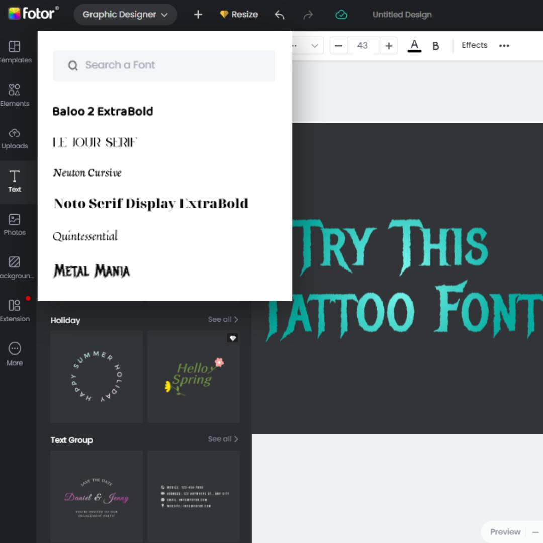 16 Best Tattoo Fonts For Stunning Exclusive Ink 2024 Fotor