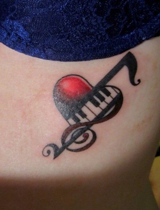 16 Meaningful Music Note Tattoo For A Fun And Playful Twist