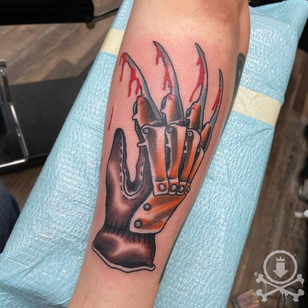 18 Scariest Character Freddy Krueger Tattoo Ideas