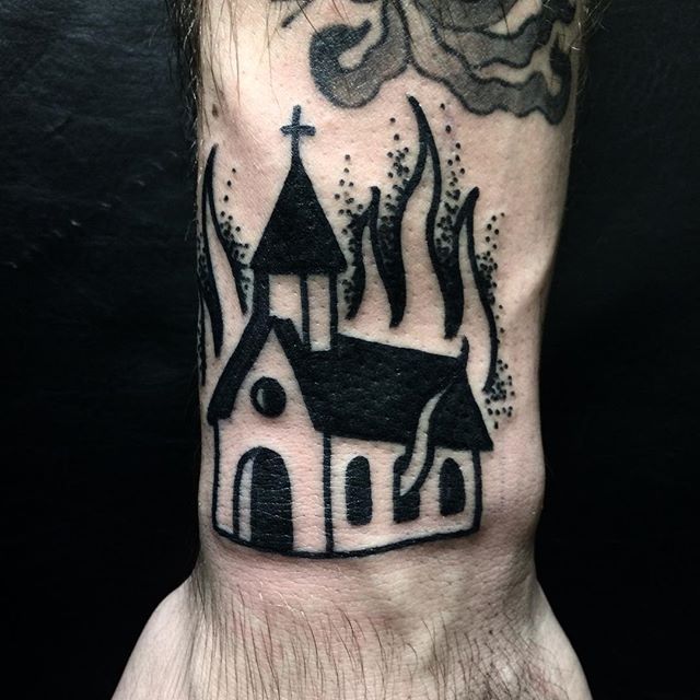 20 Controversial Burning Church Tattoos Artofit