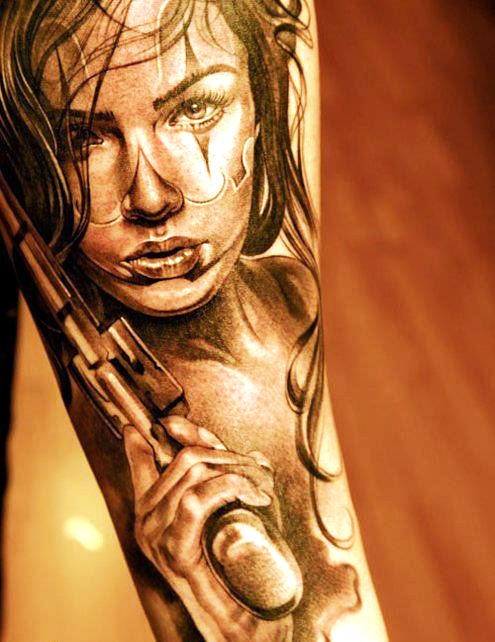 20 Gun Tattoo Designs For Women Flawssy