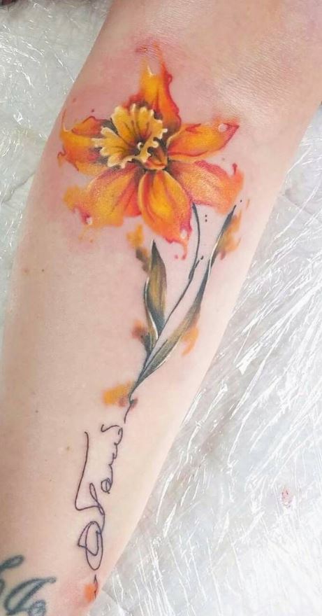 21 Best Narcissus Flower Tattoos Images Flower Tattoos Tattoos