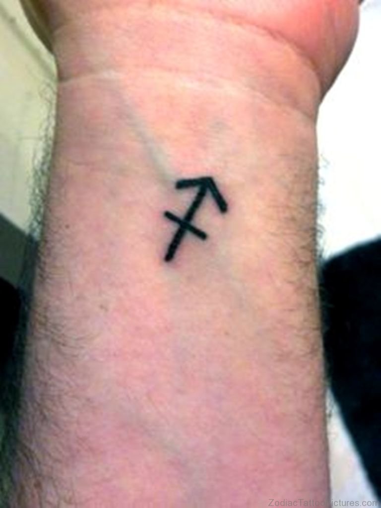 21 Good Sagittarius Tattoos On Wrist Zodiac Tattoo Pictures