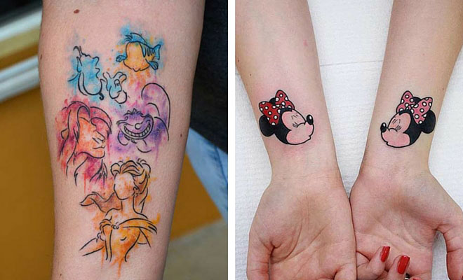 25 Cute Disney Tattoos That Are Beyond Perfect Stayglam