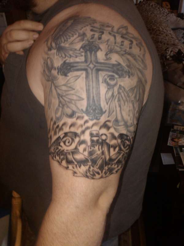 25 Half Sleeve Tattoo Designs For Men Matthew 16 Religious Tattoos