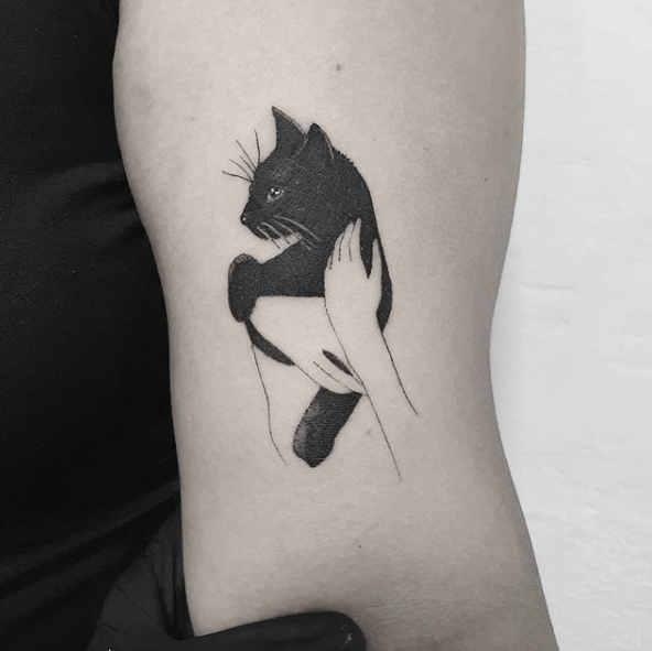 25 Simple Black Cat Tattoo Design Ideas Tattoo Like The Pros