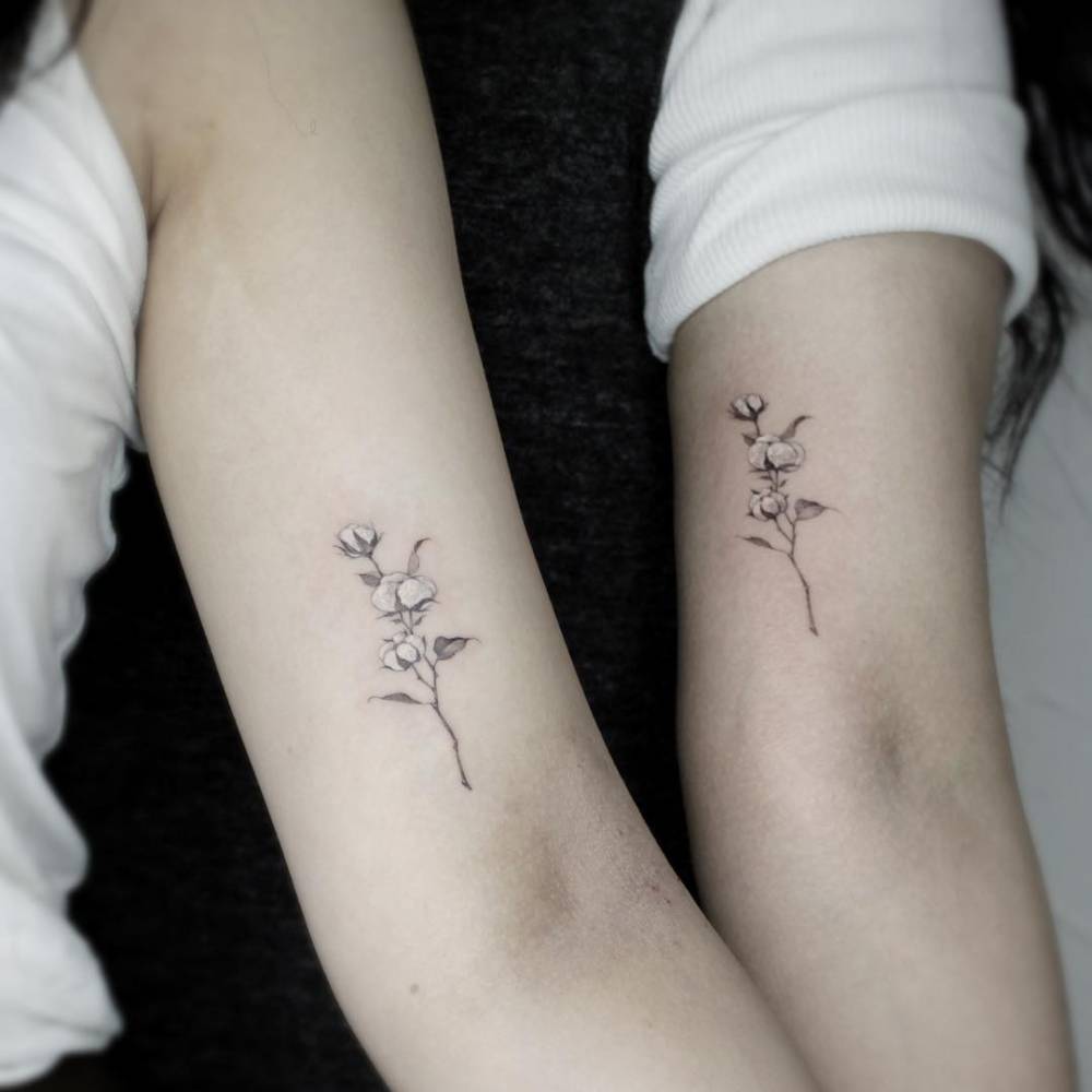 28 Small Sister Flower Tattoos Najettegenesa