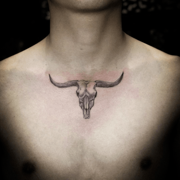 30 Best Bull Skull Tattoo Ideas Read This First Bull Tattoos Bull