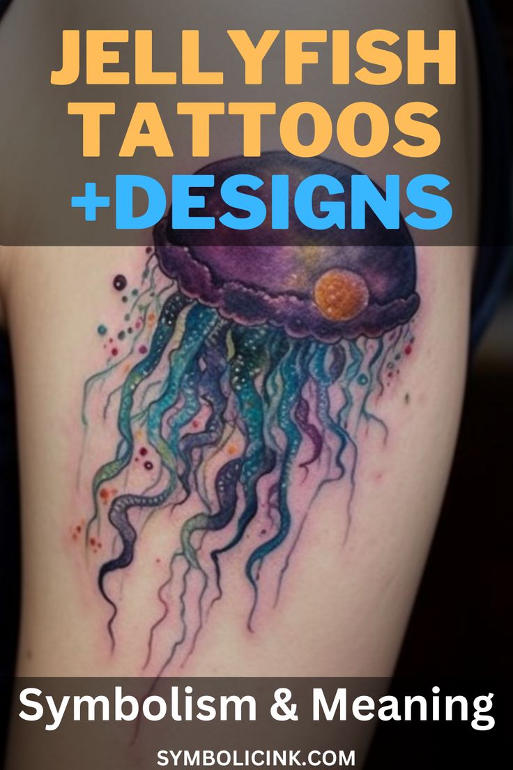 30 Jellyfish Tattoo Ideas Meaning Symbolism Designs 100Tattoos Com