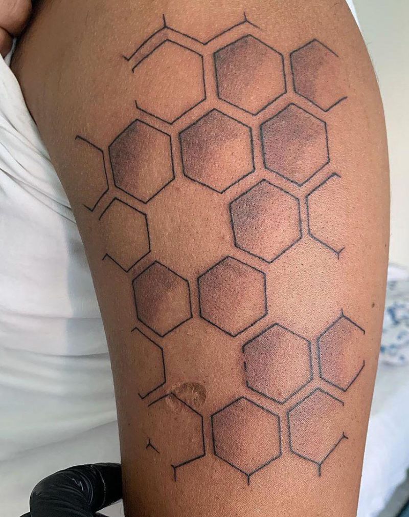 30 Pretty Honeycomb Tattoos You Will Love Style Vp Page 10