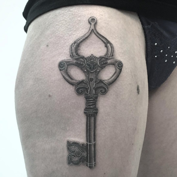 32 Must See Skeleton Key Tattoo Designs Tattooblend