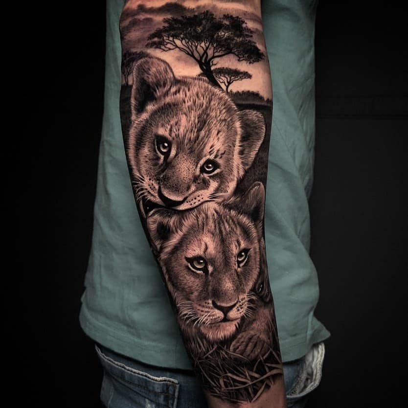 35 Badass Lion Tattoo Design Ideas