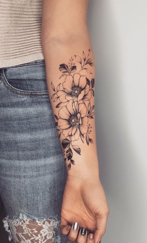 35 Best Flower Tattoo On Lower Arm Images On Pinterest Inspiration Tattoos Tattoo Ideas And