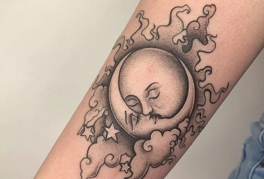 35 Hot Sun And Moon Tattoos Ideas