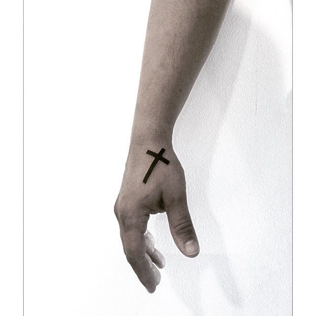 37 Best Solid Cross Tattoo Images On Pinterest Tattoo Black Black