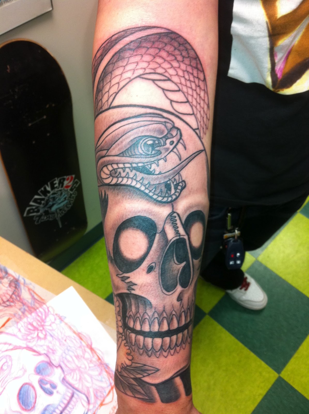 3D Snakes Tattoo On Calves Tattoos Photo Gallery