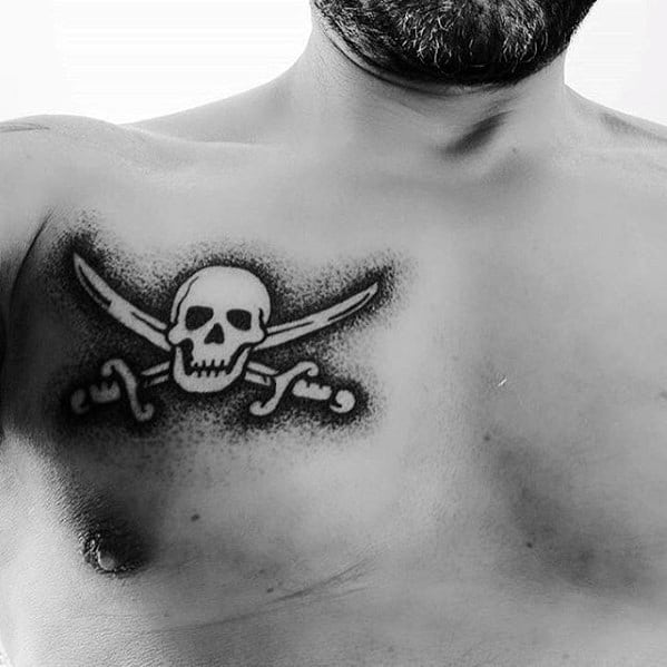 40 Awesome Pirate Flag Tattoo Designs For Men 2023 Guide