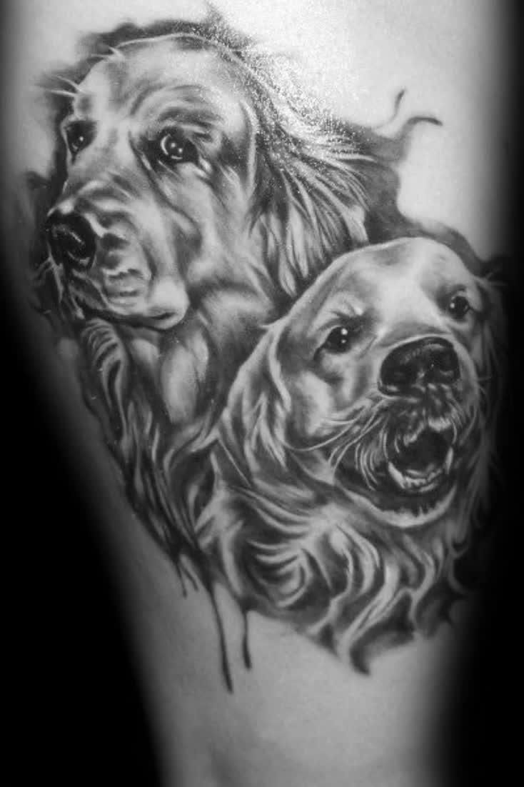 40 Golden Retriever Tattoo Designs Ideas Pet Care Stores