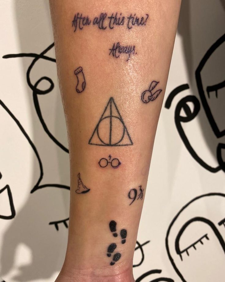 40 Meaningful Word Tattoos Who Loves Harry Potter After All This Time I Take You Wedding