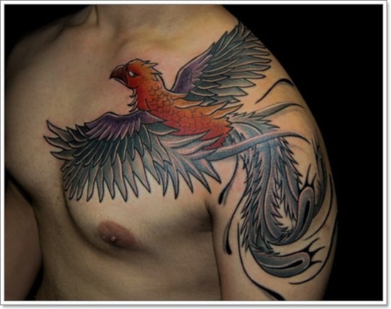 40 Phoenix Tattoo Designs For Men