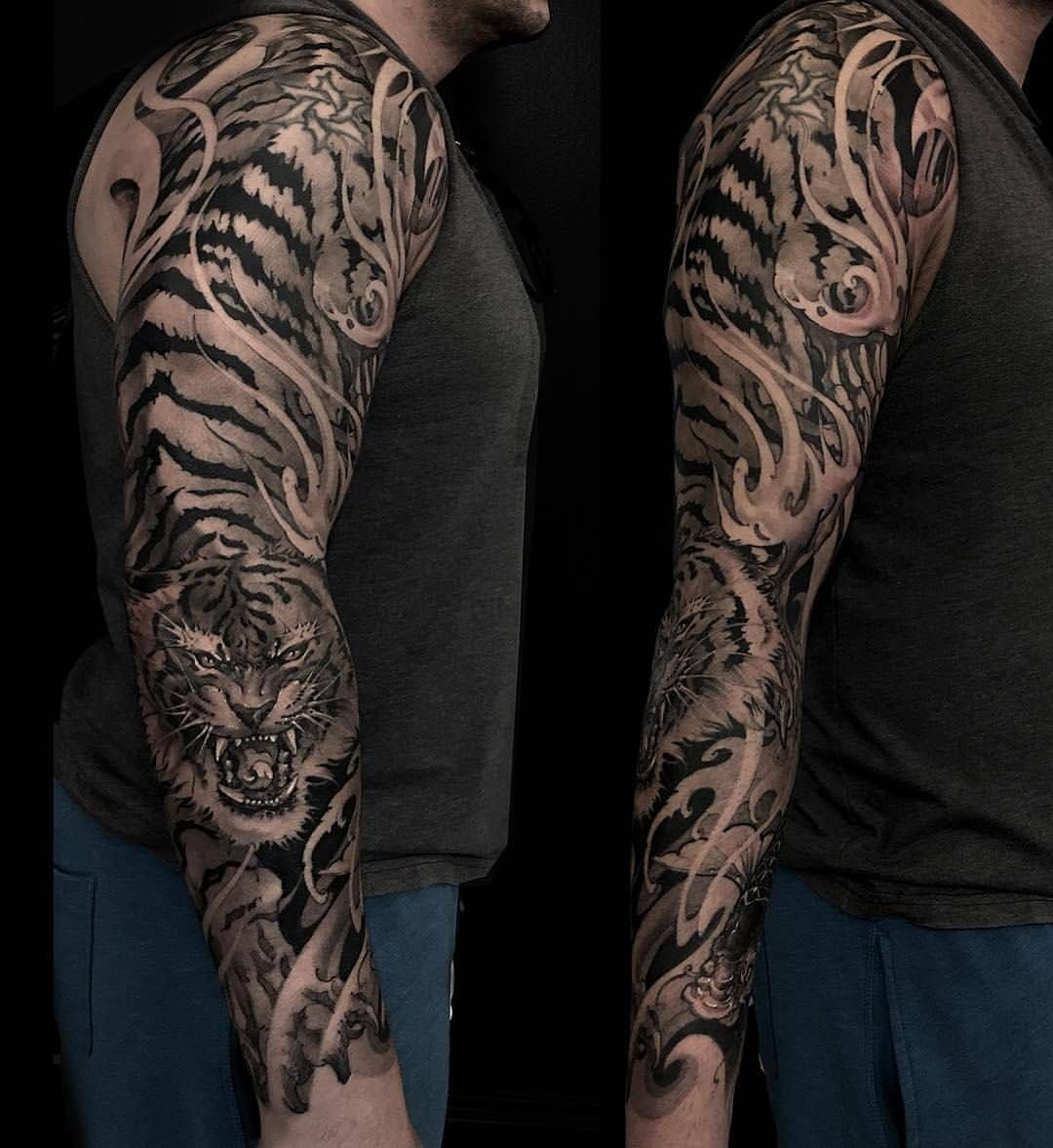 42 Awesome Chinese Tiger Tattoo Sleeve Ideas In 2021