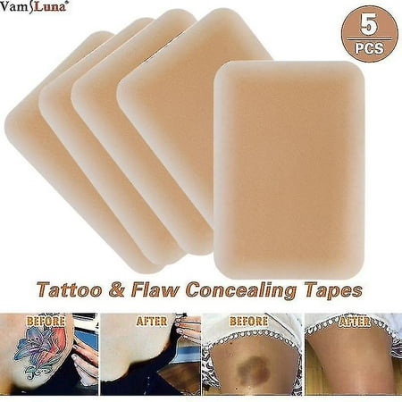 5 Pack Breathable Tattoo Flaw Concealing Tape Scars Flaw Cover Up