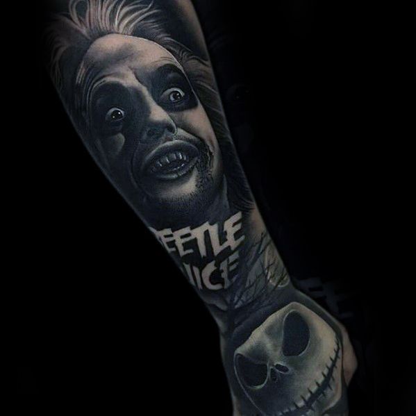 50 Awesome Beetlejuice Tattoo Designs For Men 2023 Guide