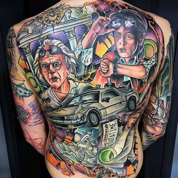 50 Back To The Future Tattoo Designs For Men 2023 Guide