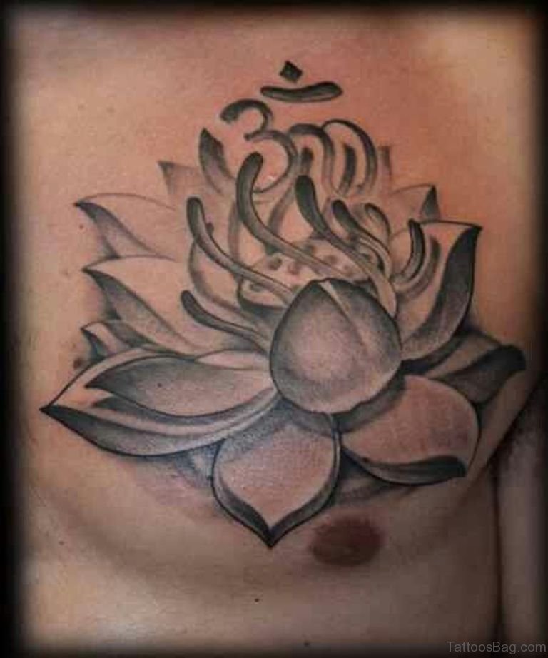 50 Beautiful Lotus Tattoos On Chest