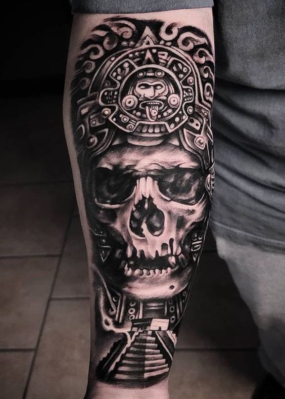 50 Best Aztec Tattoos With Deep Meaning In 2023 Aztec Tattoos Aztec