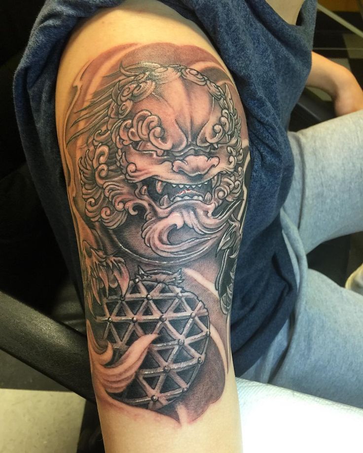 50 Fantastic Foo Dog Tattoo Ideas A Creature Rich In Symbolic Meaning