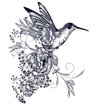 50 Flower Hummingbird Tattoo Designs Ideas 2020 With Meaning