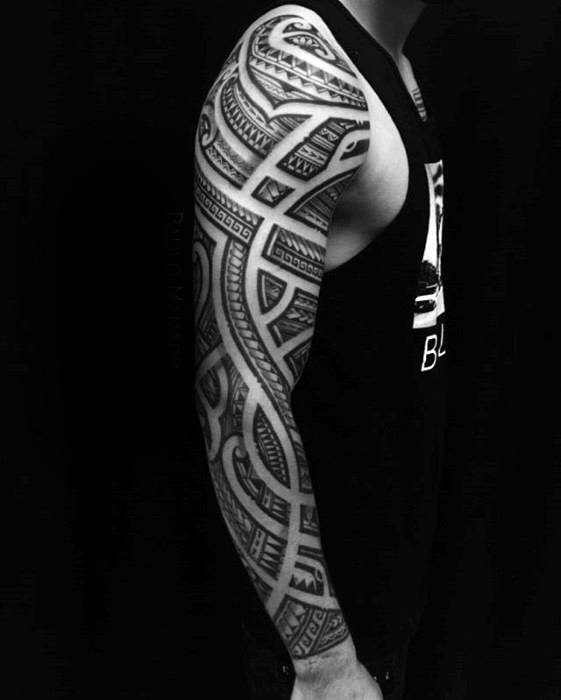 50 Polynesischen Arm Tattoo Designs F R M Nner Manly Tribal Ideen