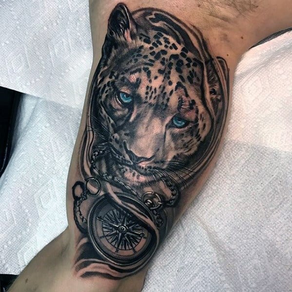 50 Snow Leopard Tattoo Designs For Men Leopard Tattoos Snow Leopard