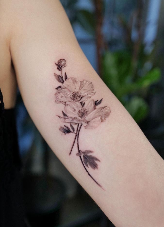 50 Stunning Flower Tattoos Thetatt