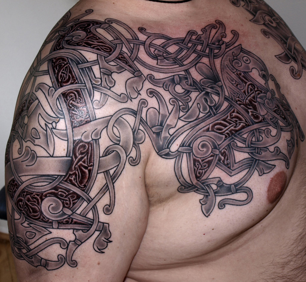 55 Stylish Viking Shoulder Tattoos