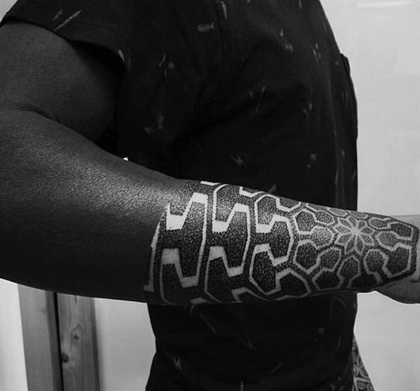 59 Cool Blackout Tattoo Sleeve Designs For Men Black Sleeve Tattoo