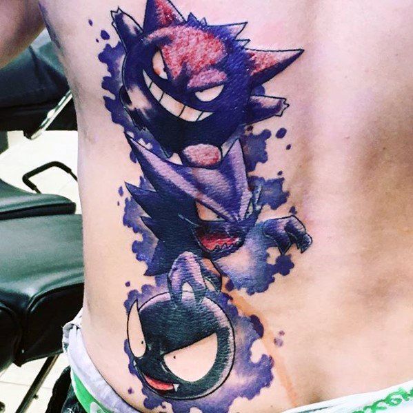 60 Gengar Tattoo Designs For Men Pokemon Ink Ideas